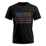 Farming Tractor Vintage Patriotic American Flag - Unisex Ultra Cotton Tee