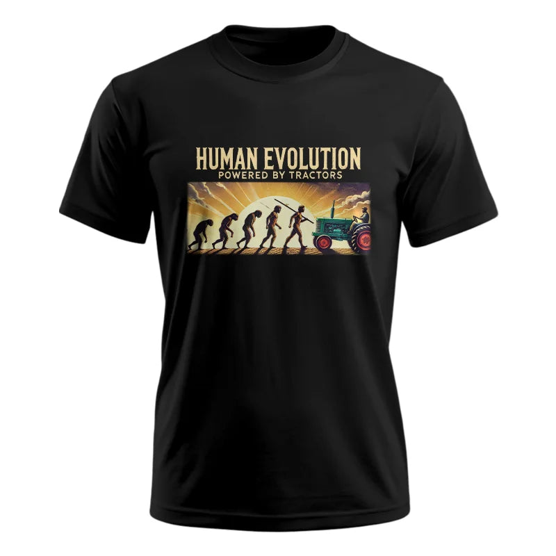 Human Evolution Powered By Tractors - Unisex Ultra Cotton Tee