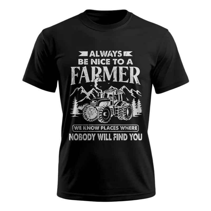 Nice Farmer Funny Tractor Rancher Farming - Unisex Ultra Cotton Tee