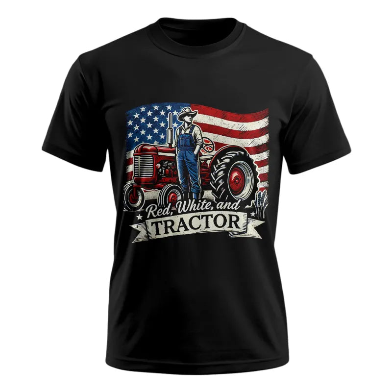 Red White And Tractor - Unisex Ultra Cotton Tee