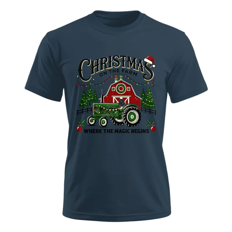 Image of Christmas on the Farm Where the Magic Begins! 5 - Unisex Ultra Cotton Tee