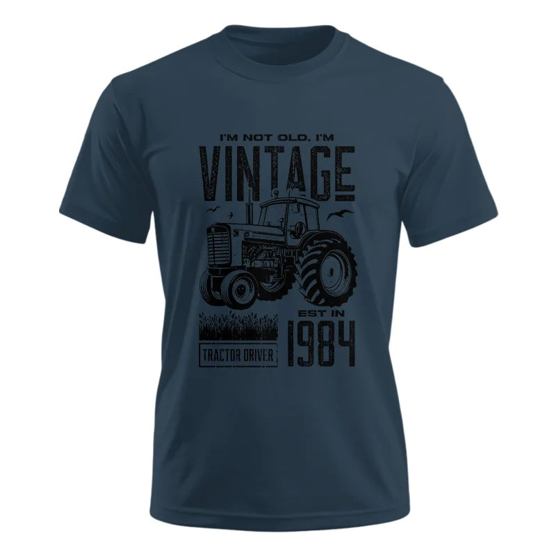 Vintage Tractor Farmer Birthday Born In 1984 1 - Unisex Ultra Cotton Tee