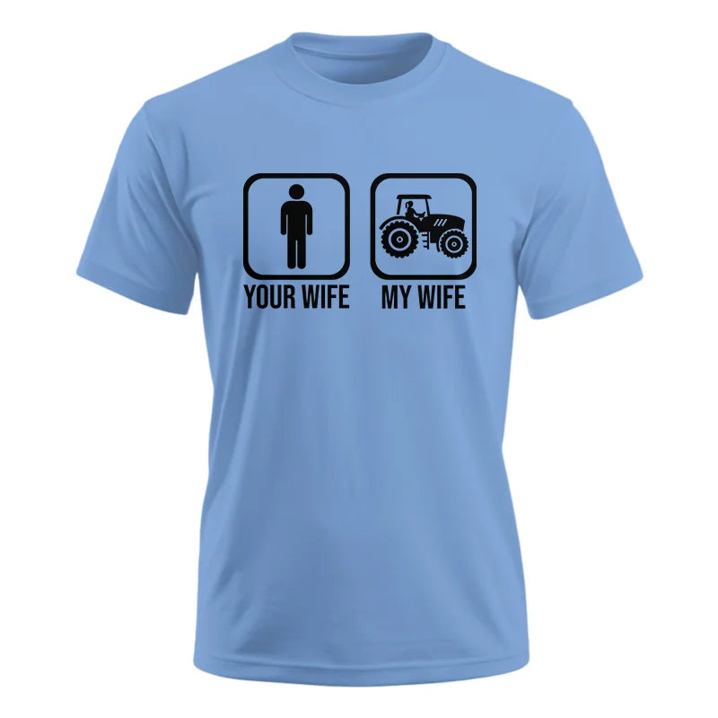 My Wife Is Cooler Than Yours Funny Farm Tractor 2 - Unisex Ultra Cotton Tee