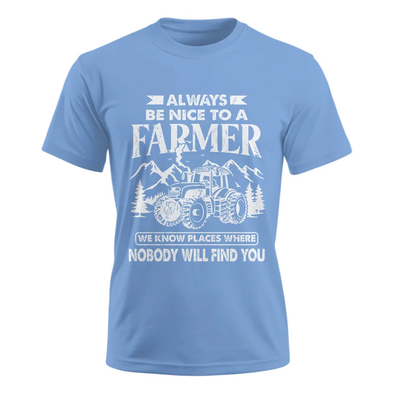 Nice Farmer Funny Tractor Rancher Farming - Unisex Ultra Cotton Tee