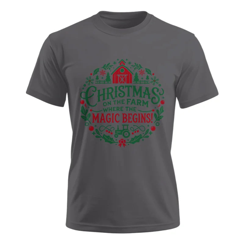 Image of Christmas on the Farm Where the Magic Begins! 2 - Unisex Ultra Cotton Tee