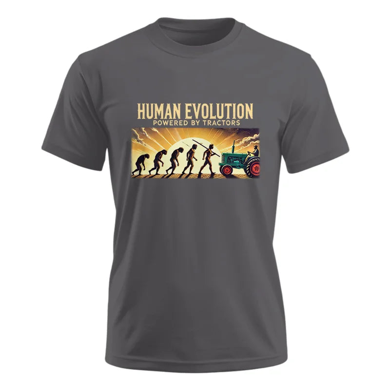 Human Evolution Powered By Tractors - Unisex Ultra Cotton Tee