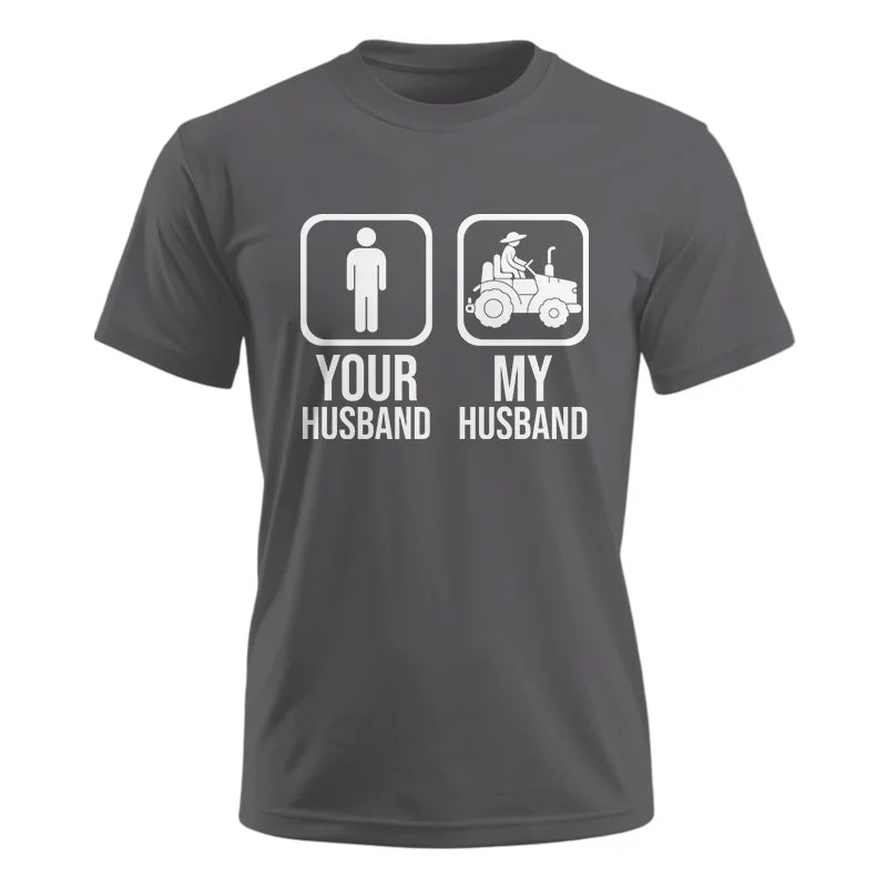 Image of My Husband Is Cooler Than Yours Funny Farm Tractor 1 - Unisex Ultra Cotton Tee