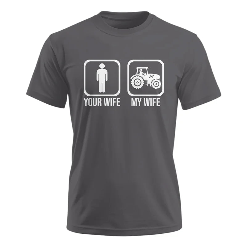 Image of My Wife Is Cooler Than Yours Funny Farm Tractor 1 - Unisex Ultra Cotton Tee