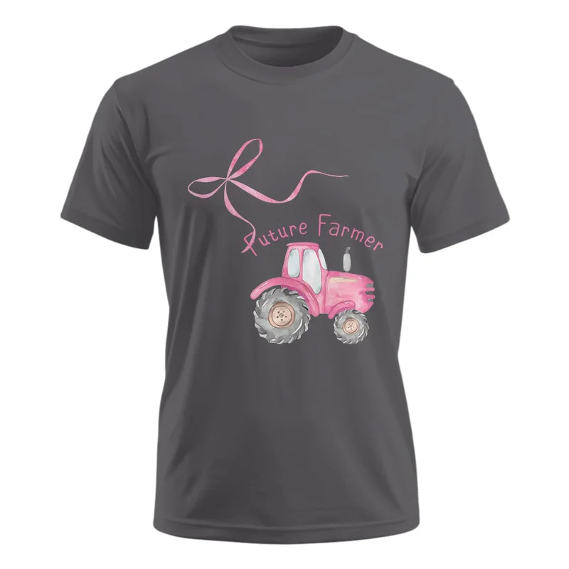 Image of Pink Bow Cute Tractor - Unisex Ultra Cotton Tee