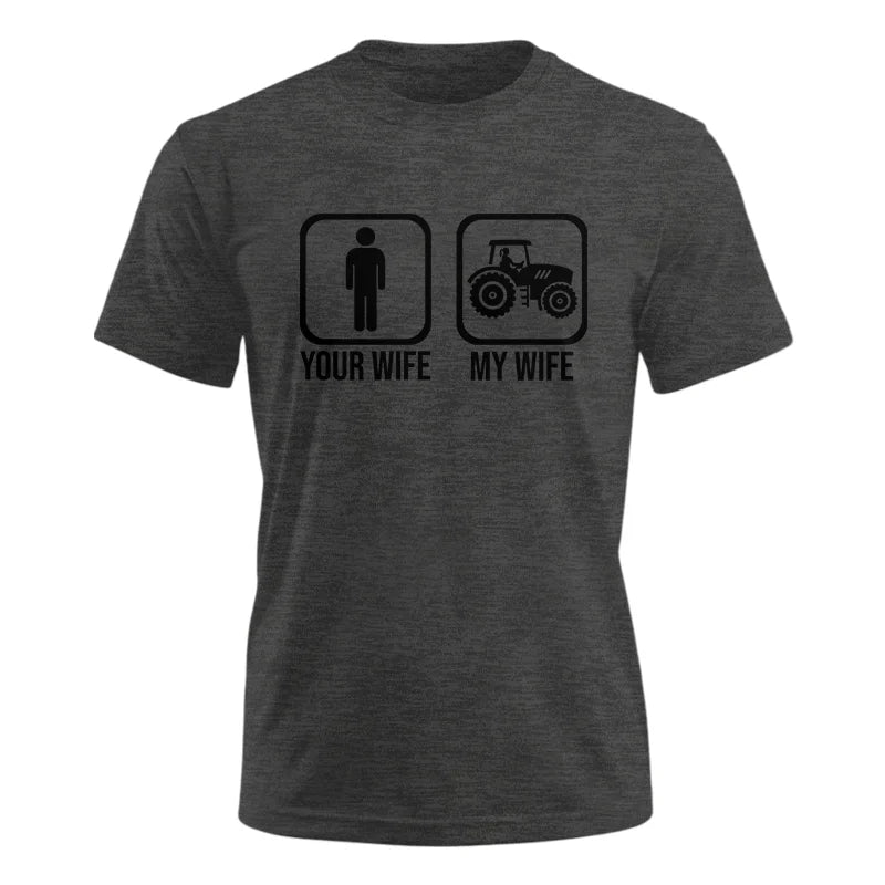 Image of My Wife Is Cooler Than Yours Funny Farm Tractor 2 - Unisex Ultra Cotton Tee