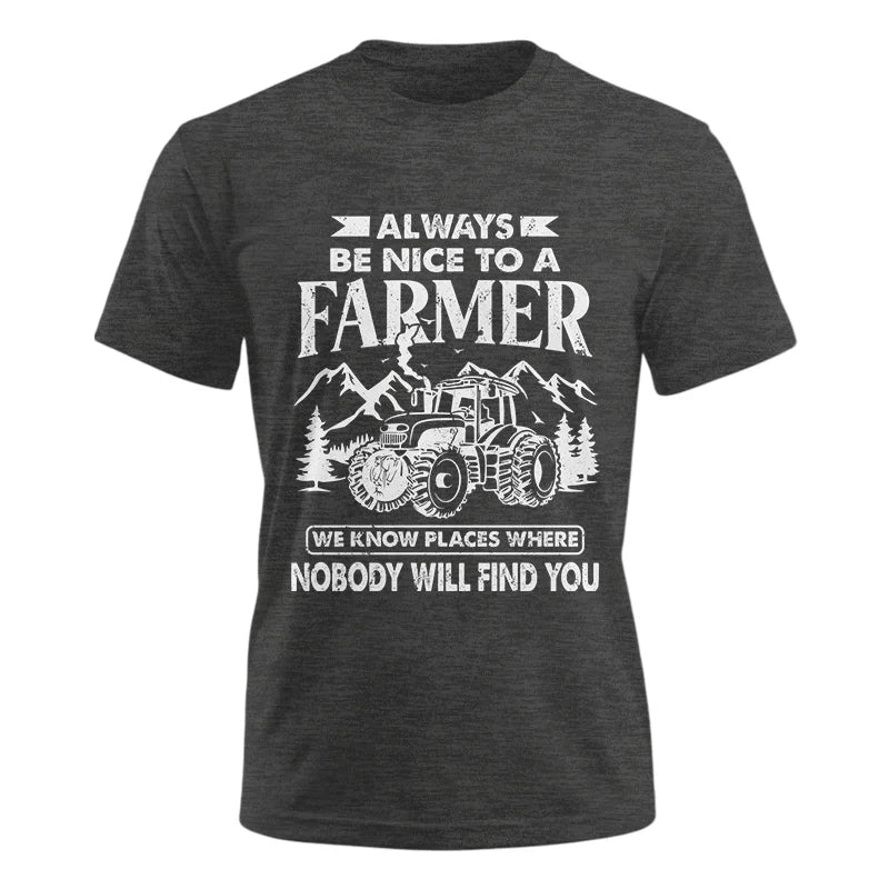 Nice Farmer Funny Tractor Rancher Farming - Unisex Ultra Cotton Tee