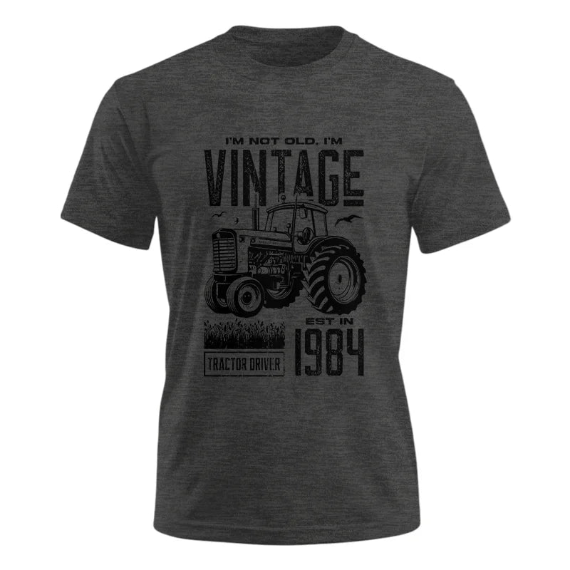 Vintage Tractor Farmer Birthday Born In 1984 1 - Unisex Ultra Cotton Tee