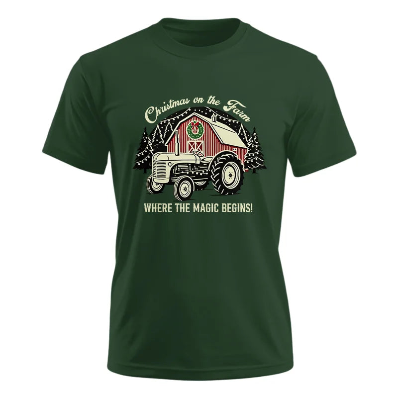 Image of Christmas on the Farm Where the Magic Begins! 3 - Unisex Ultra Cotton Tee