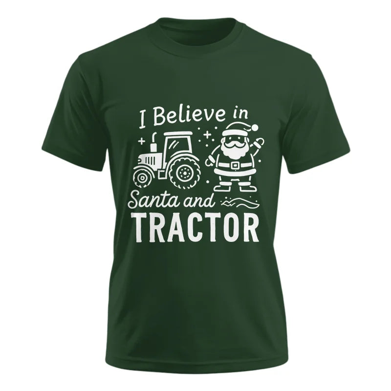 Image of I Believe In Santa And Tractor - Unisex Ultra Cotton Tee