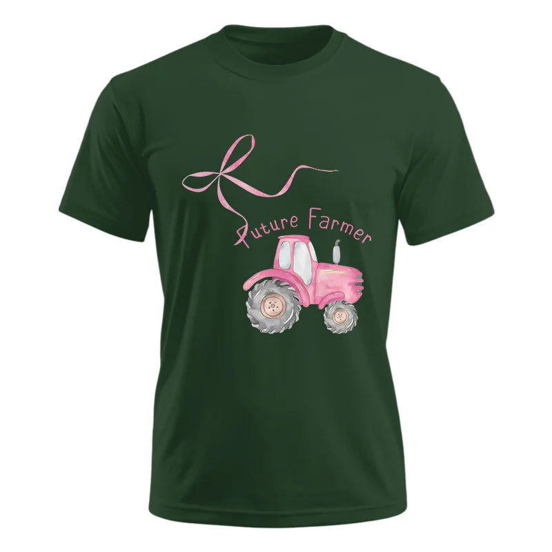 Image of Pink Bow Cute Tractor - Unisex Ultra Cotton Tee