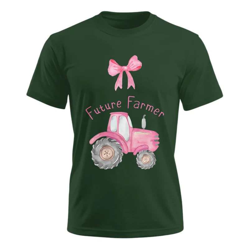 Pink Tractor For Future Farmer - Unisex Ultra Cotton Tee