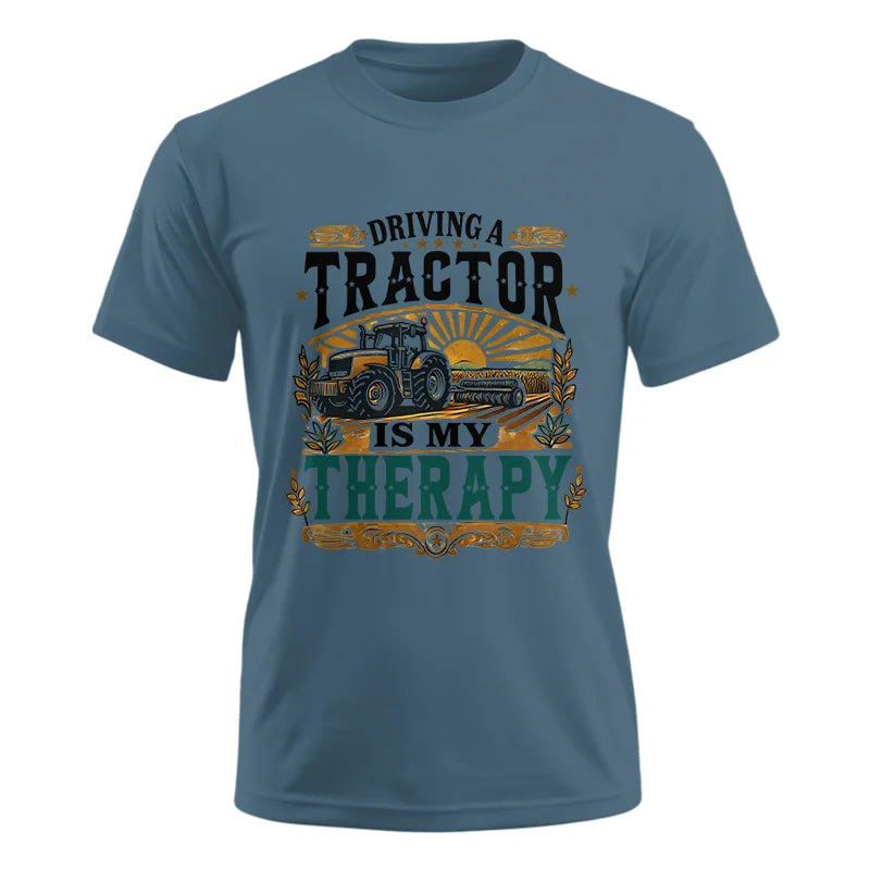 Driving A Tractor Is My Therapy - Unisex Ultra Cotton Tee