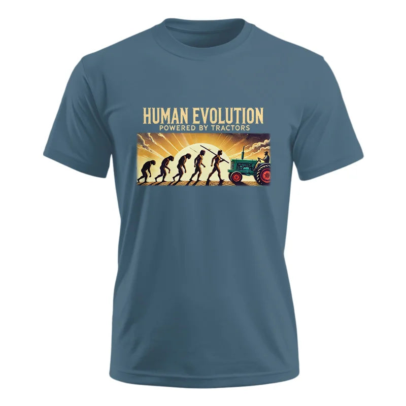 Human Evolution Powered By Tractors - Unisex Ultra Cotton Tee