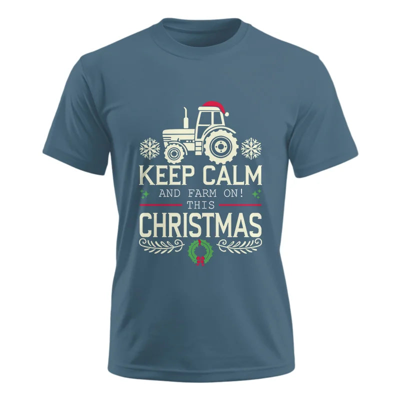 Keep Calm And Farm On! This Christmas - Unisex Ultra Cotton Tee