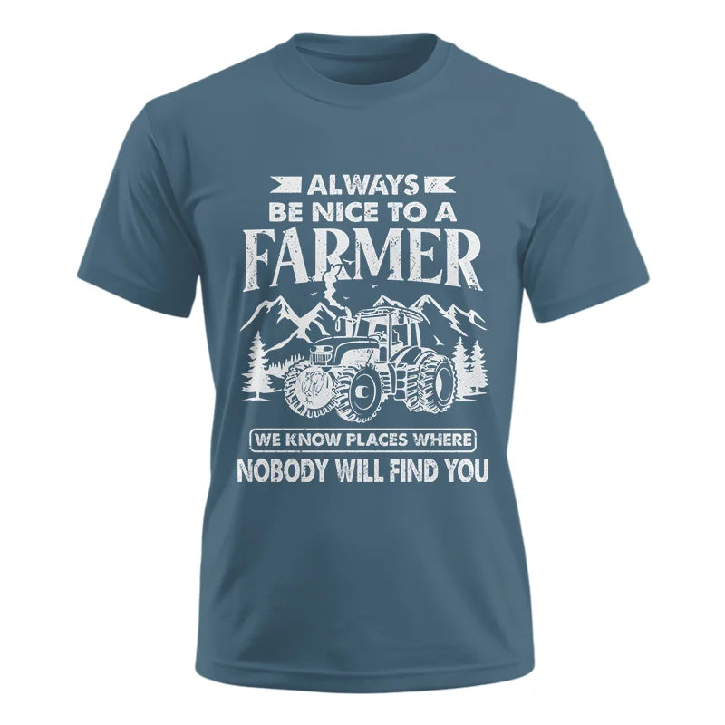 Nice Farmer Funny Tractor Rancher Farming - Unisex Ultra Cotton Tee