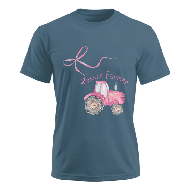 Image of Pink Bow Cute Tractor - Unisex Ultra Cotton Tee