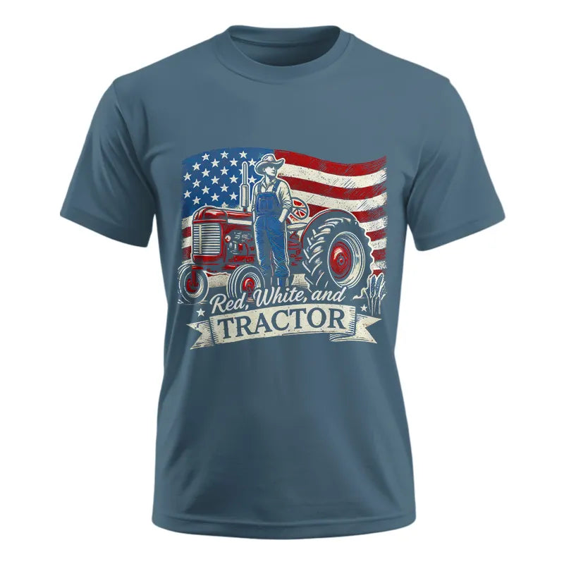 Red White And Tractor - Unisex Ultra Cotton Tee