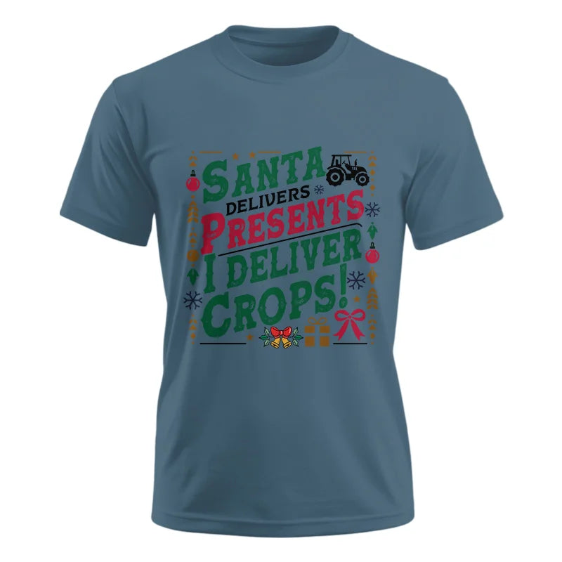 Image of Santa Deliver Present I Deliver Crops! - Unisex Ultra Cotton Tee