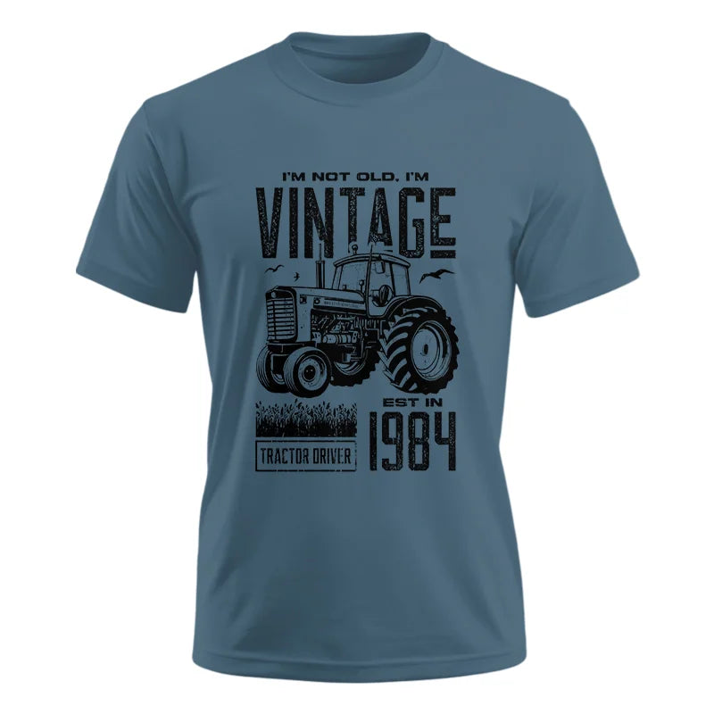 Vintage Tractor Farmer Birthday Born In 1984 1 - Unisex Ultra Cotton Tee