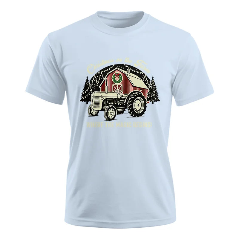 Image of Christmas on the Farm Where the Magic Begins! 3 - Unisex Ultra Cotton Tee