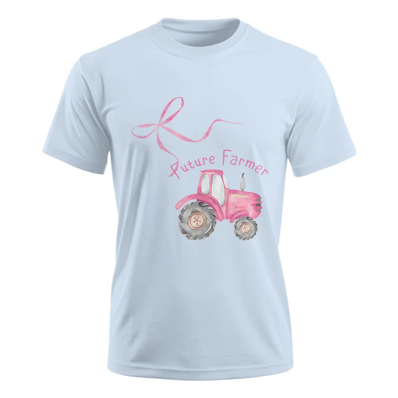 Image of Pink Bow Cute Tractor - Unisex Ultra Cotton Tee