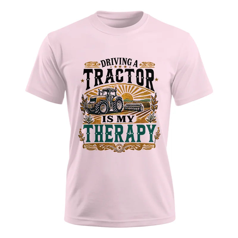 Image of Driving A Tractor Is My Therapy - Unisex Ultra Cotton Tee