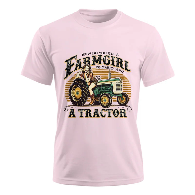 Image of Get A Farmgirl To Marry You_A Tractor - Unisex Ultra Cotton Tee