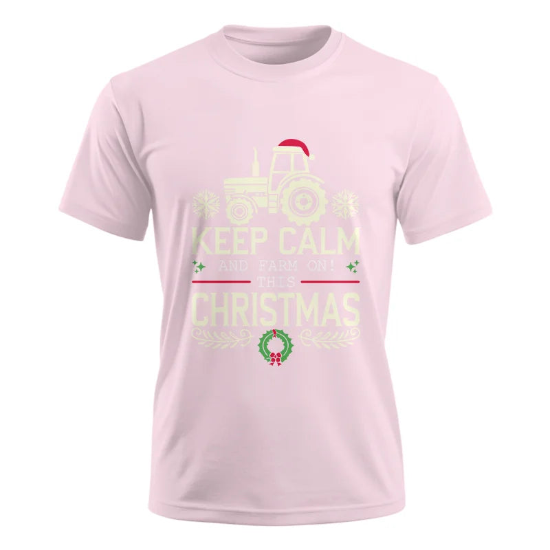 Keep Calm And Farm On! This Christmas - Unisex Ultra Cotton Tee