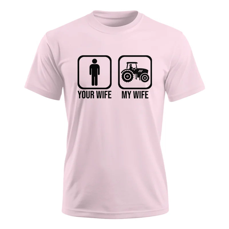 Image of My Wife Is Cooler Than Yours Funny Farm Tractor 2 - Unisex Ultra Cotton Tee