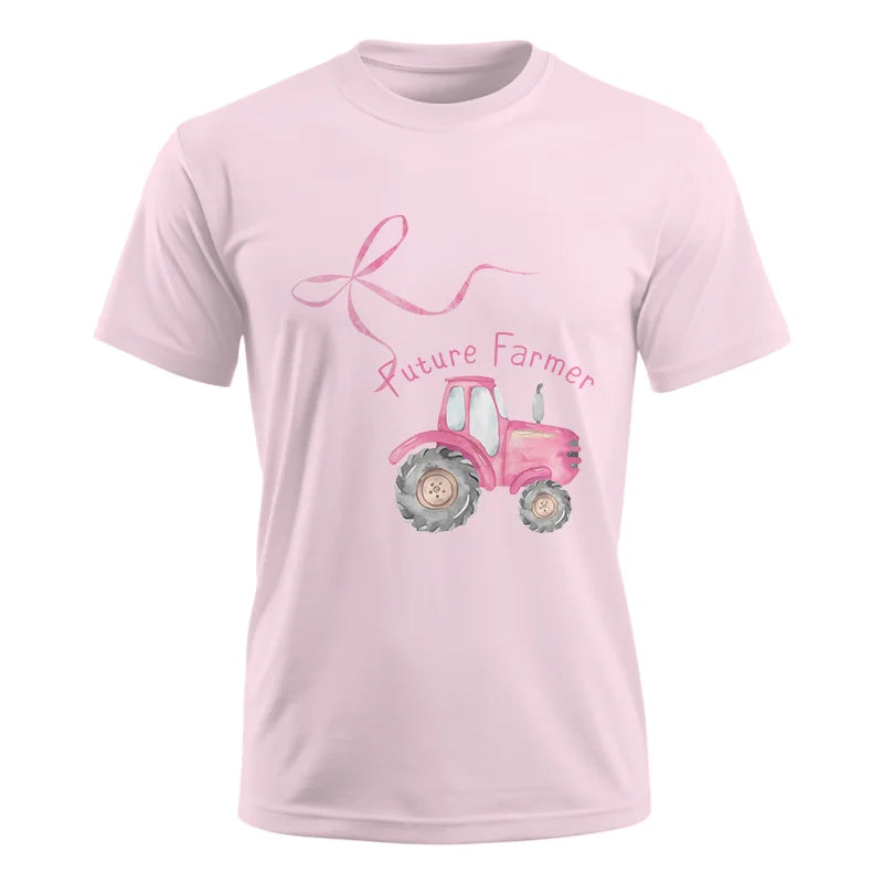 Image of Pink Bow Cute Tractor - Unisex Ultra Cotton Tee