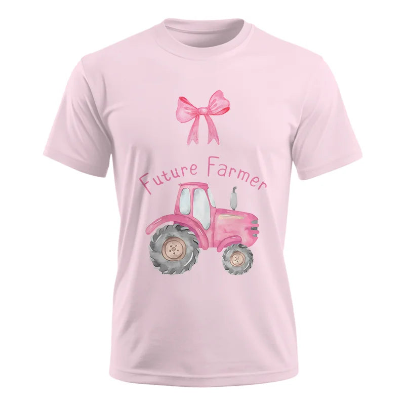 Pink Tractor For Future Farmer - Unisex Ultra Cotton Tee