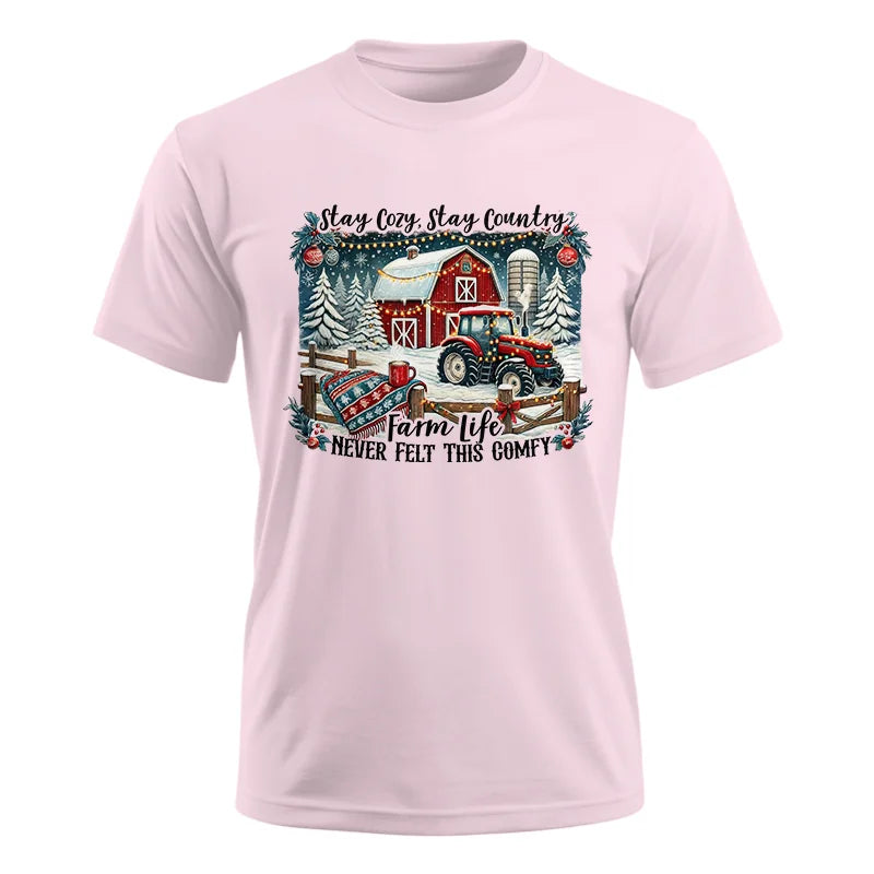 Image of Stay Cozy_Stay Country_Farm Life Never Felt This Comfy 3 - Unisex Ultra Cotton Tee