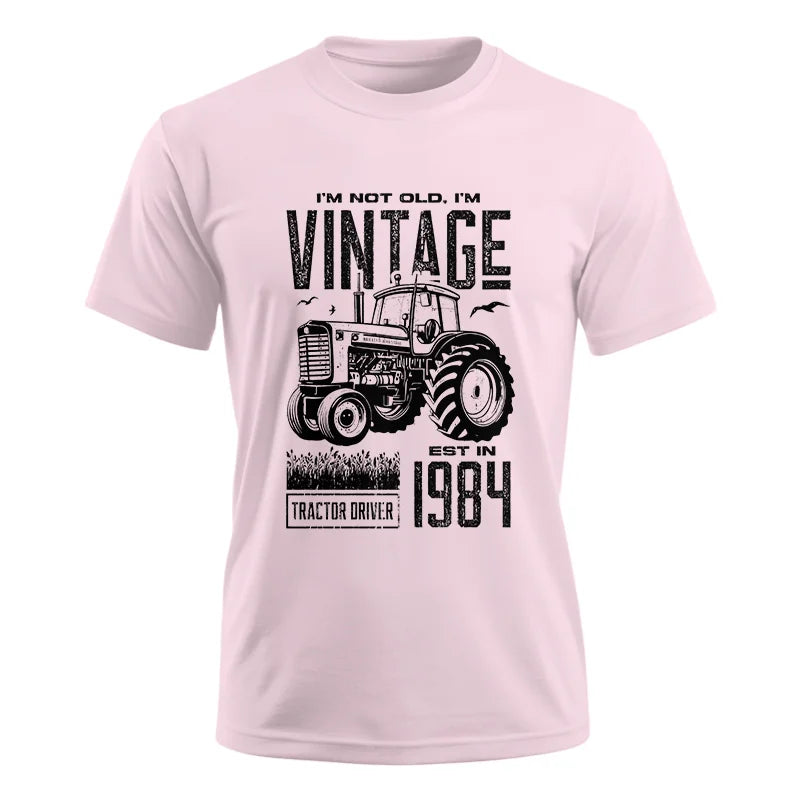 Vintage Tractor Farmer Birthday Born In 1984 1 - Unisex Ultra Cotton Tee