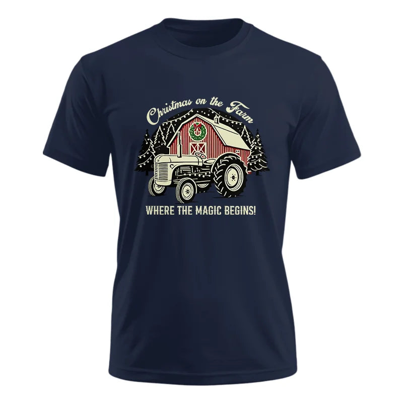 Image of Christmas on the Farm Where the Magic Begins! 3 - Unisex Ultra Cotton Tee