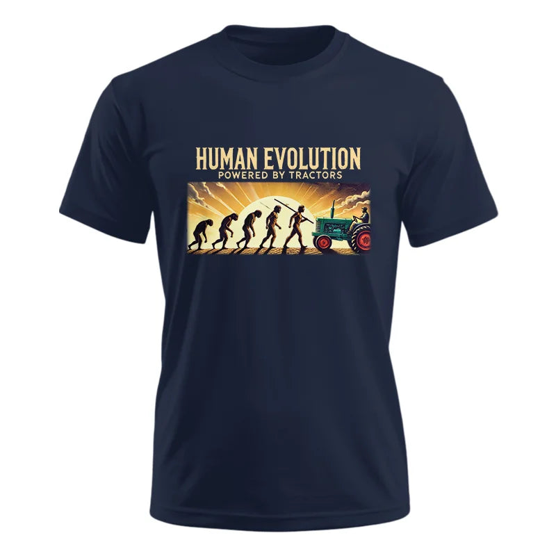 Image of Human Evolution Powered By Tractors - Unisex Ultra Cotton Tee