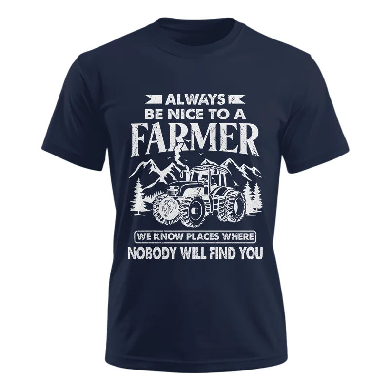 Nice Farmer Funny Tractor Rancher Farming - Unisex Ultra Cotton Tee