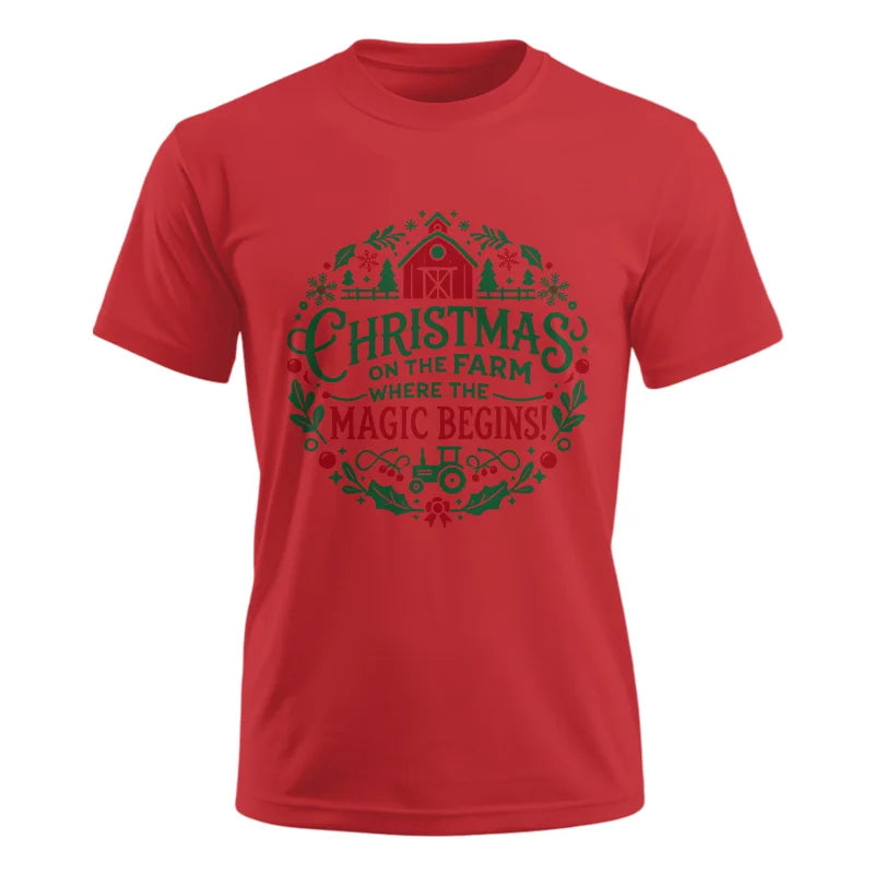 Image of Christmas on the Farm Where the Magic Begins! 2 - Unisex Ultra Cotton Tee