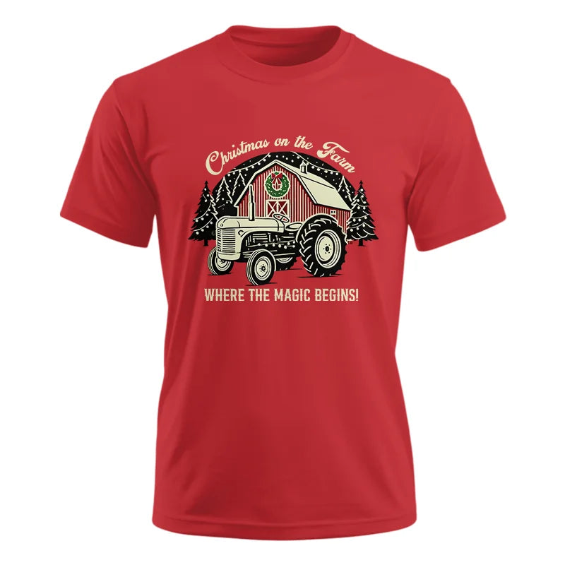 Christmas on the Farm Where the Magic Begins! 3 - Unisex Ultra Cotton Tee