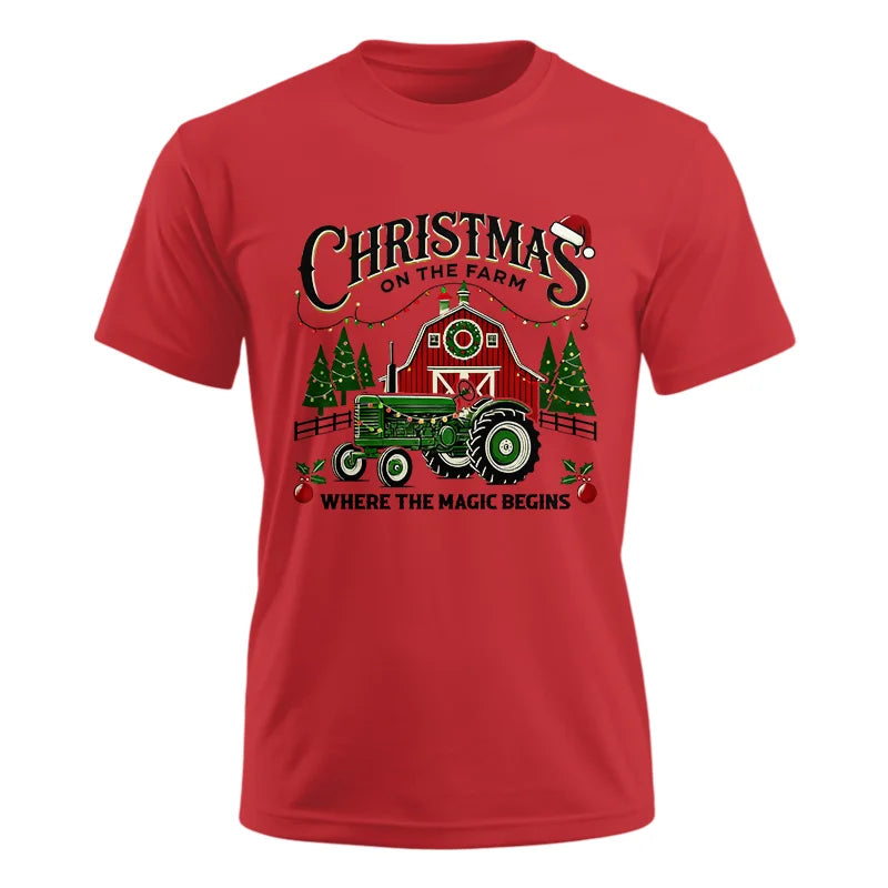 Christmas on the Farm Where the Magic Begins! 5 - Unisex Ultra Cotton Tee