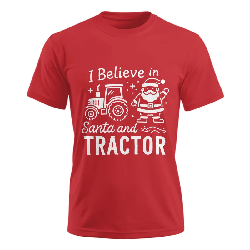 Image of I Believe In Santa And Tractor - Unisex Ultra Cotton Tee