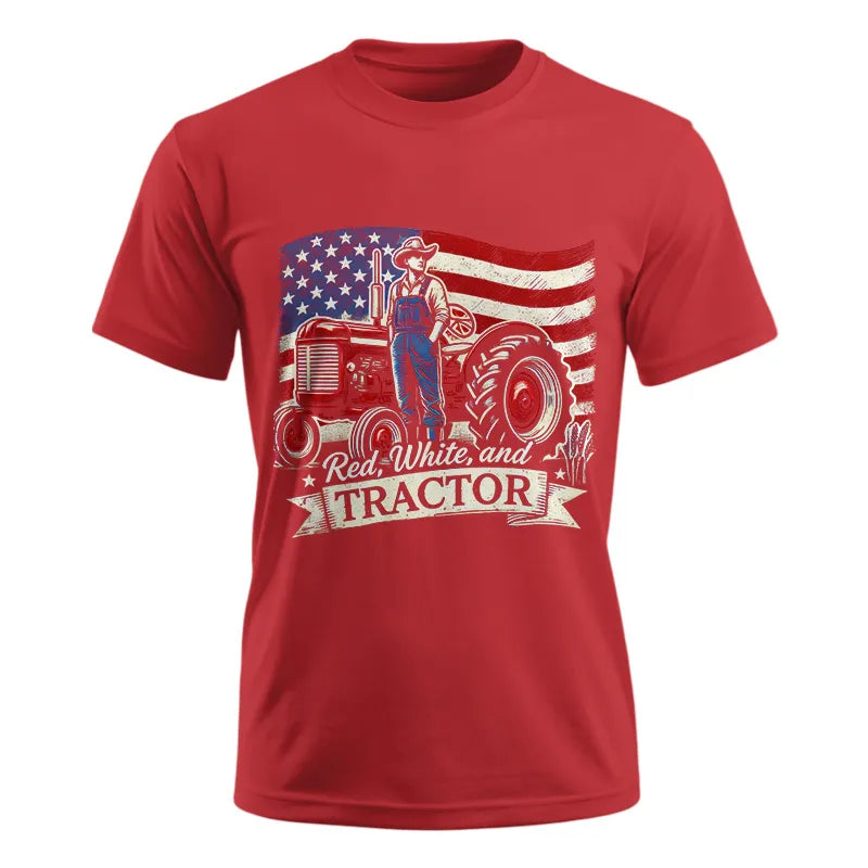 Image of Red White And Tractor - Unisex Ultra Cotton Tee