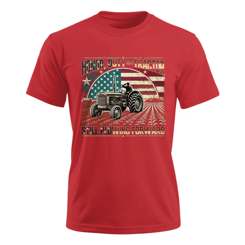 Image of Veteran Farmer Honor Duty And A Tractor 1 - Unisex Ultra Cotton Tee