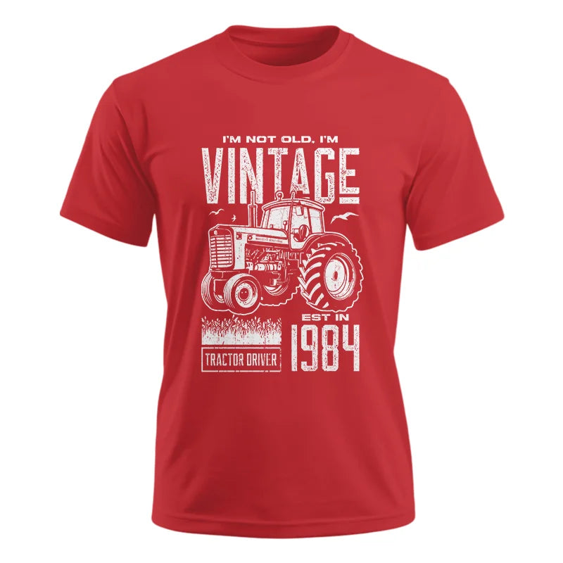 Vintage Tractor Farmer Birthday Born In 1984 2 - Unisex Ultra Cotton Tee