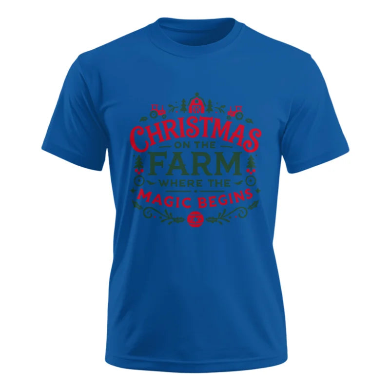 Image of Christmas on the Farm Where the Magic Begins! 1 - Unisex Ultra Cotton Tee