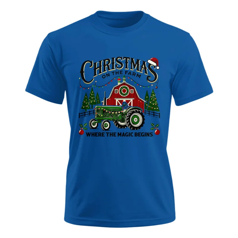 Image of Christmas on the Farm Where the Magic Begins! 5 - Unisex Ultra Cotton Tee